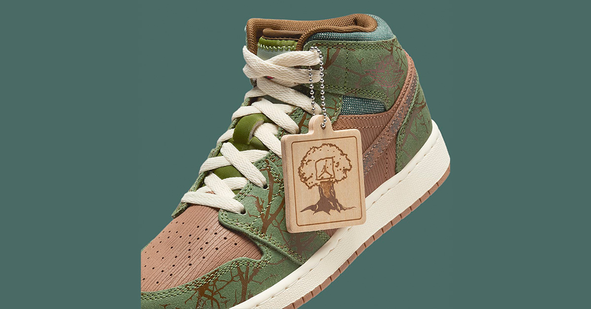 "Treeline" Air Jordan 1 Mid GS: Ein Symbol für Wachstum und Gemeinschaft, erscheint Herbst 2024